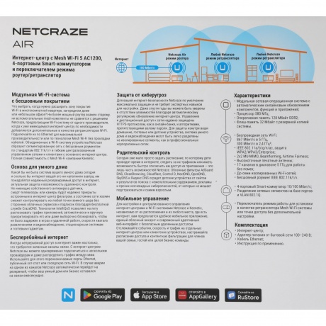 Wi-Fi роутер Netcraze Air (NC-1613) - фото 12