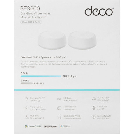 Wi-Fi MESH система TP-Link Deco BE25(2-pack) - фото 11