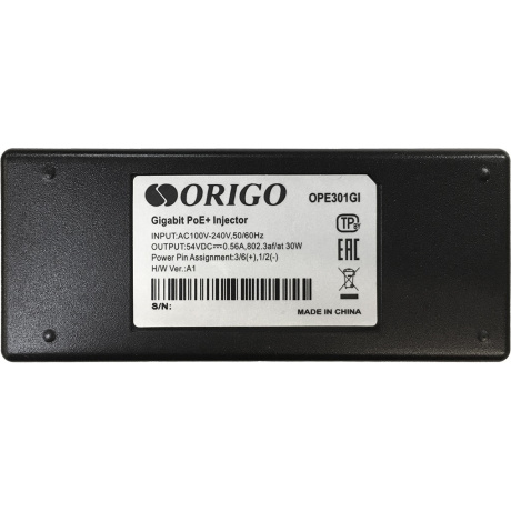 PoE инжектор ORIGO OPE301GI/30W/A1A - фото 3