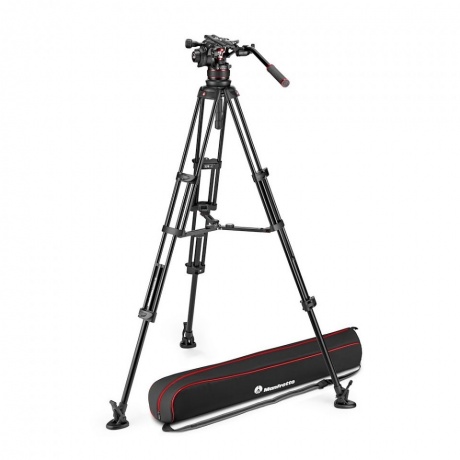 Видеокомплект Manfrotto Nitrotech 612 &amp; Alu Twin MSMVK612TWINMA (штатив+головка) - фото 1