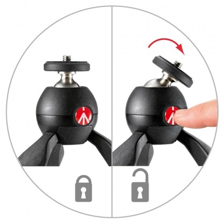 Штатив настольный Manfrotto MTPIXI-B чёрный - фото 3