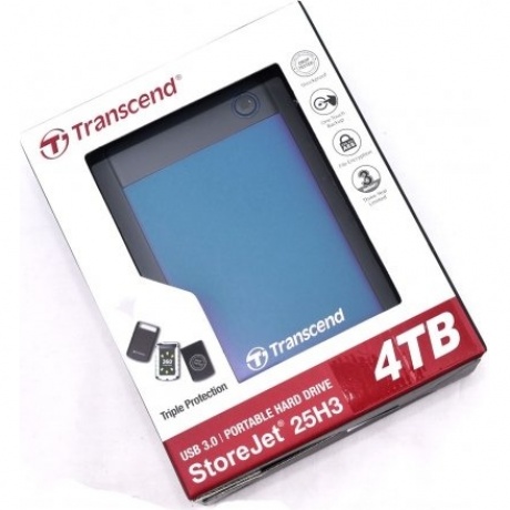Внешний HDD Transcend StoreJet 25H3 2Tb Blue (TS2TSJ25H3B) - фото 5