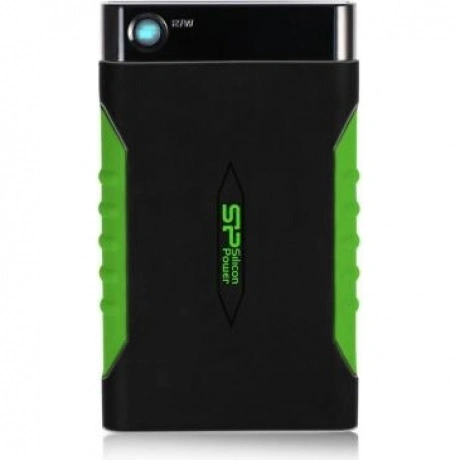 Внешний HDD Silicon Power 1Tb Armor A15 Black/Green (SP010TBPHDA...