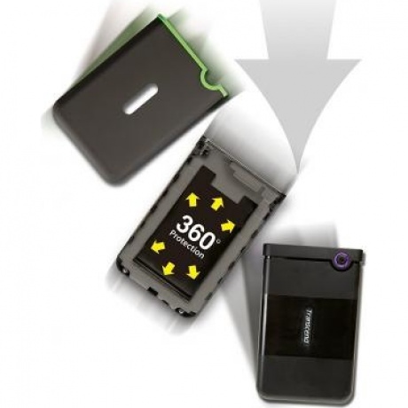 Внешний HDD Transcend StoreJet 25M3 1Tb Grey (TS1TSJ25M3S) - фото 4