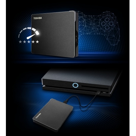 Внешний HDD Toshiba Canvio Gaming 2Tb (HDTX120EK3AA) черный - фото 3