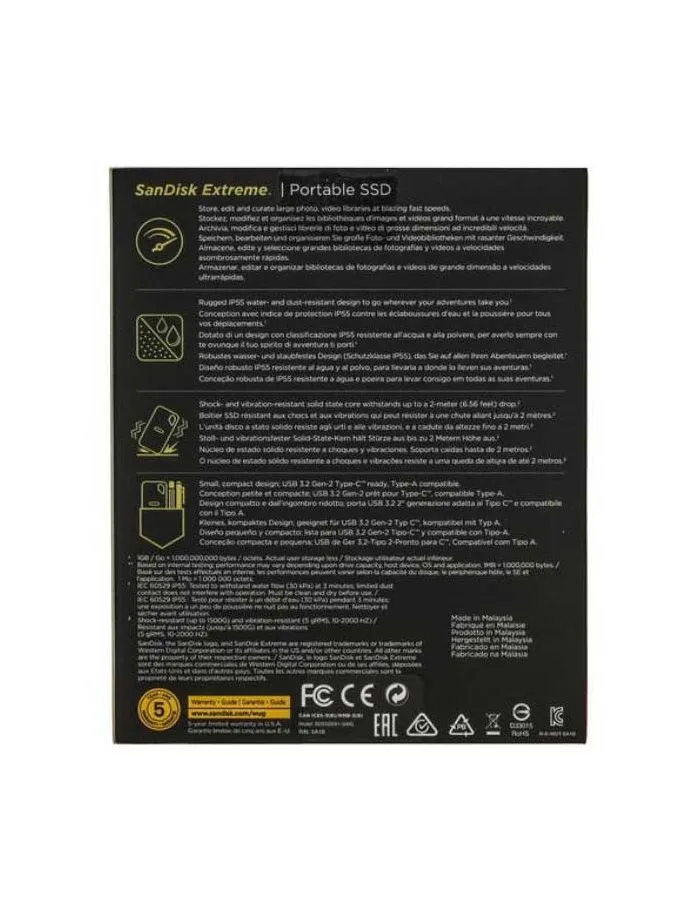 Внешний SSD Sandisk 500GB (SDSSDE61-500G-G25) - фото 6