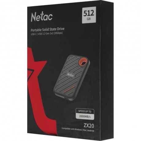 Внешний SSD Netac 512Gb ZX20 (NT01ZX20-512G-32BL) - фото 11