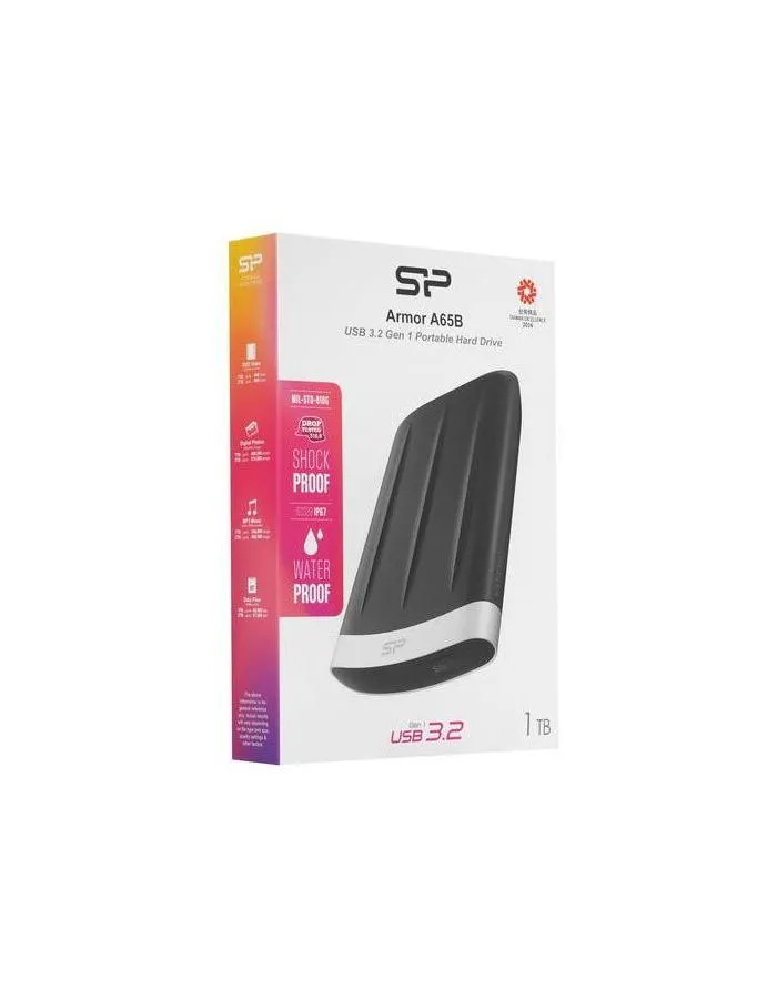 Внешний HDD Silicon Power Armor A65B 1Tb (SP010TBPHD65BS3G) - фото 8