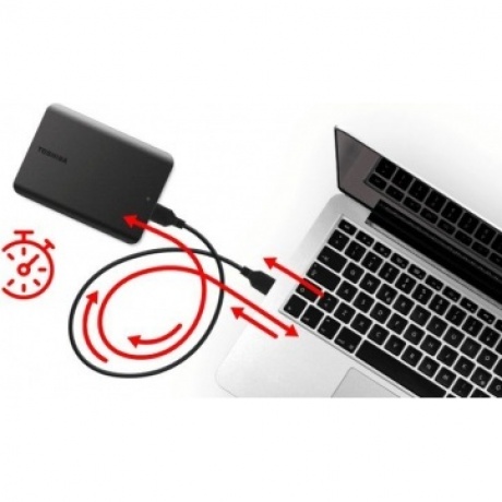 Внешний жесткий диск Toshiba Canvio basics 4TB black (HDTB540EK3CA) - фото 7