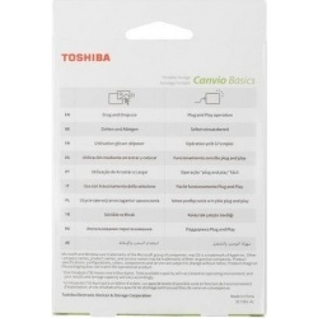 Внешний жесткий диск Toshiba CANVIO BASICS 1TB, black (HDTB510EK3AA) - фото 10