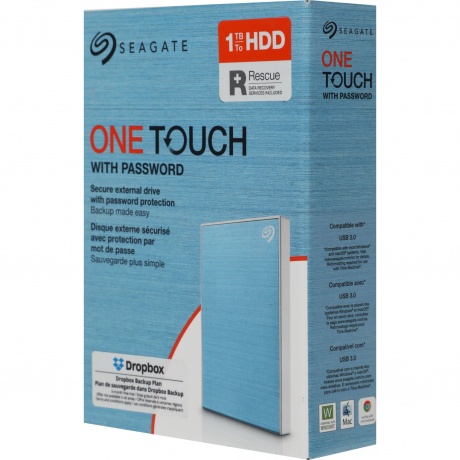 Внешний жесткий диск Seagate One Touch 1TB (STKY1000402) Blue - фото 9