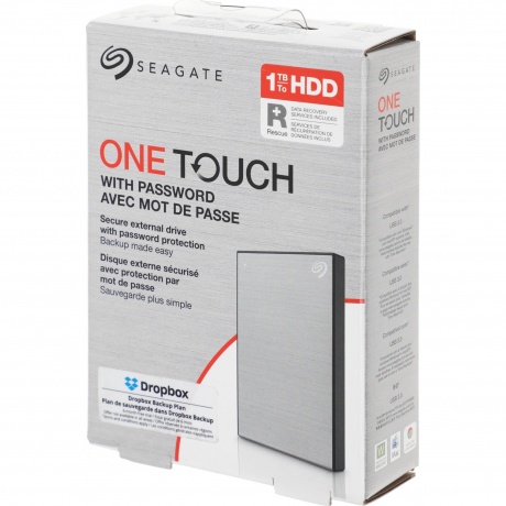 Внешний жесткий диск Seagate One Touch 1TB (STKY1000401) Grey - фото 5
