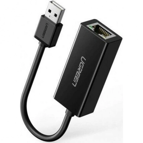 Сетевой адаптер UGREEN USB 2.0, 10/100 Мбит/с, цвет черный (2025...