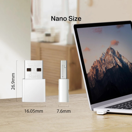 Wi-Fi адаптер USB Mercusys MA30N - фото 3