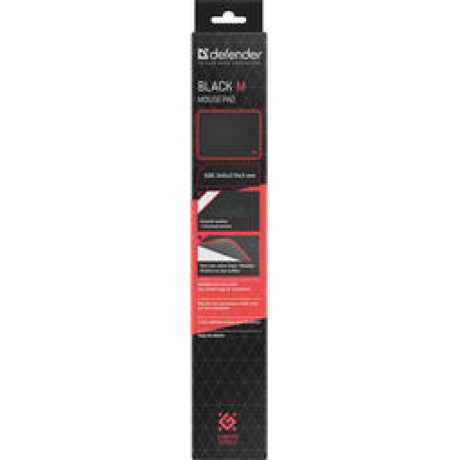 Коврик Defender Black M 360x270x3 мм, ткань/резина (50560) - фото 7