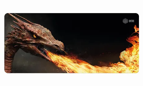 Коврик для мыши Cactus Fire Dragon XXL рисунок 900x400x3мм (CS-M...