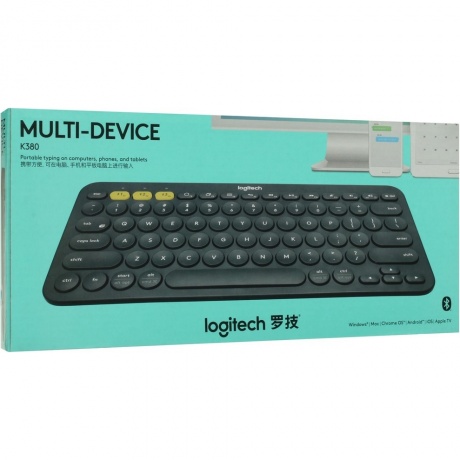 Клавиатура Logitech K380 Wireless Dark Grey - фото 7