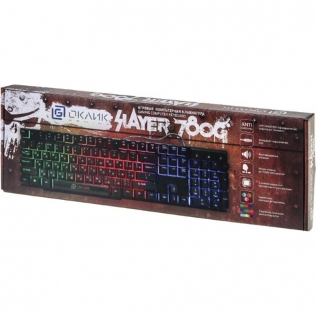 Клавиатура Oklick 780G SLAYER черный - фото 3