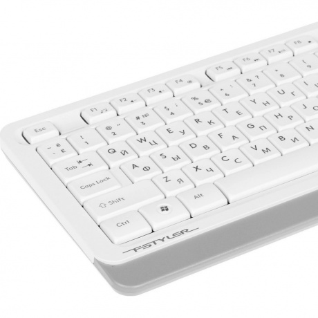 Набор клавиатура+мышь A4Tech Fstyler FG1010 белый/серый - фото 3