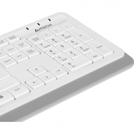 Набор клавиатура+мышь A4Tech Fstyler FG1010 белый/серый - фото 4
