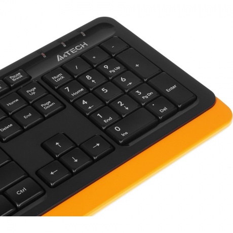 Набор клавиатура+мышь A4Tech Fstyler FG1010 черный/оранжевый - фото 4