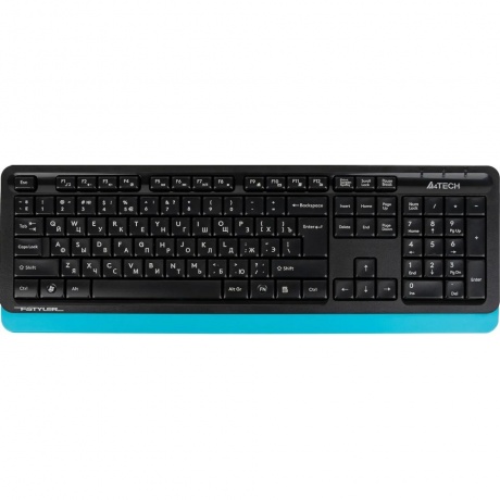 Набор клавиатура+мышь A4Tech Fstyler FG1010 черный/синий - фото 2