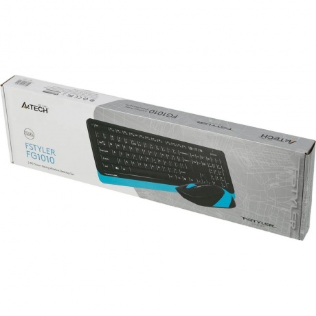 Набор клавиатура+мышь A4Tech Fstyler FG1010 черный/синий - фото 11