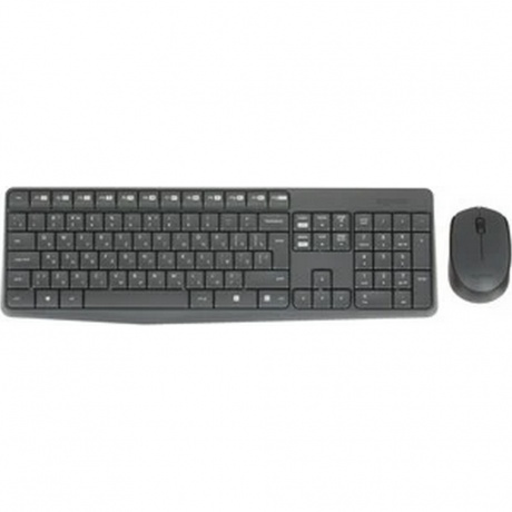 Набор клавиатура+мышь Logitech MK235 серый - фото 1