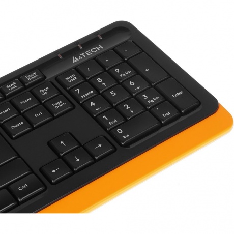 Набор клавиатура+мышь A4Tech Fstyler F1010 черный/оранжевый - фото 3