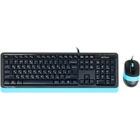 Набор клавиатура+мышь A4Tech Fstyler F1010 черный/синий