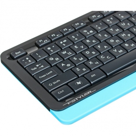 Набор клавиатура+мышь A4Tech Fstyler F1010 черный/синий - фото 2