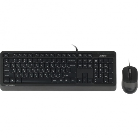 Набор клавиатура+мышь A4Tech Fstyler F1010 черный/серый - фото 1