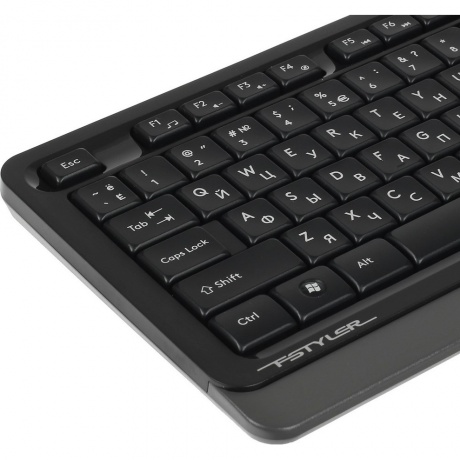 Набор клавиатура+мышь A4Tech Fstyler F1010 черный/серый - фото 2