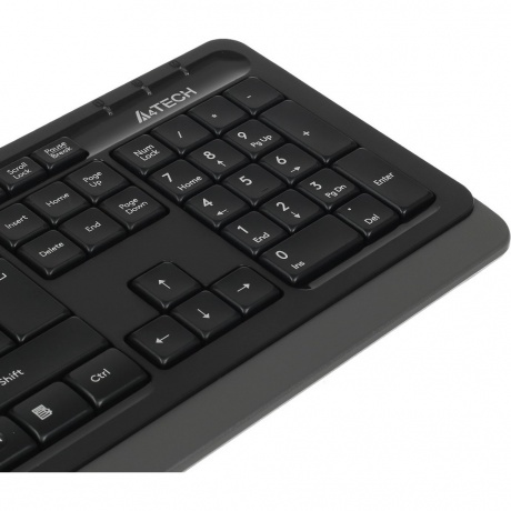 Набор клавиатура+мышь A4Tech Fstyler F1010 черный/серый - фото 3