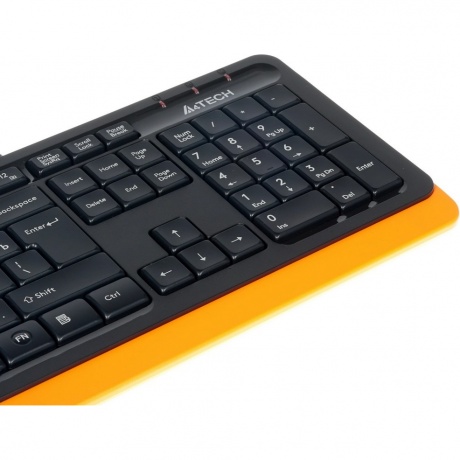 Клавиатура A4Tech Fstyler FK10 черный/оранжевый - фото 3
