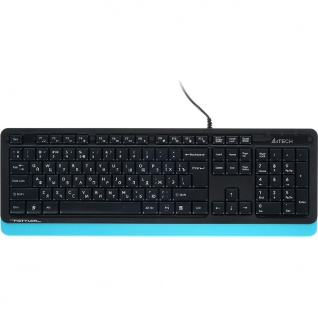 Клавиатура A4Tech Fstyler FK10 черный/синий - фото 1