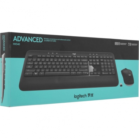 Набор клавиатура+мышь Logitech MK540 Advanced черный 920-008686 - фото 2
