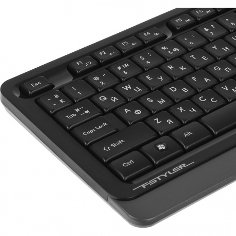 Набор клавиатура+мышь A4Tech Fstyler FG1010 черный/серый - фото 7