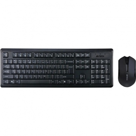 Набор клавиатура+мышь A4Tech V-Track 4200N черный - фото 1