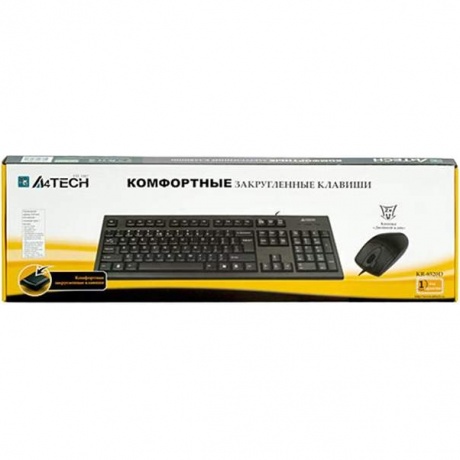 Набор клавиатура+мышь A4Tech KR-8520D черный - фото 15