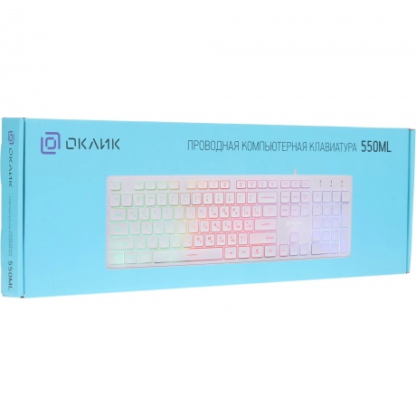 Клавиатура Oklick 550ML белый - фото 8