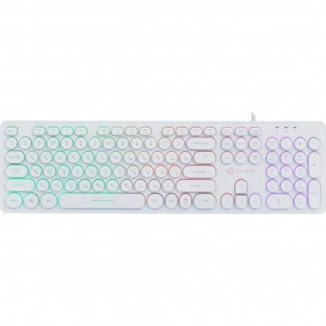 Клавиатура Oklick 420MRL белый