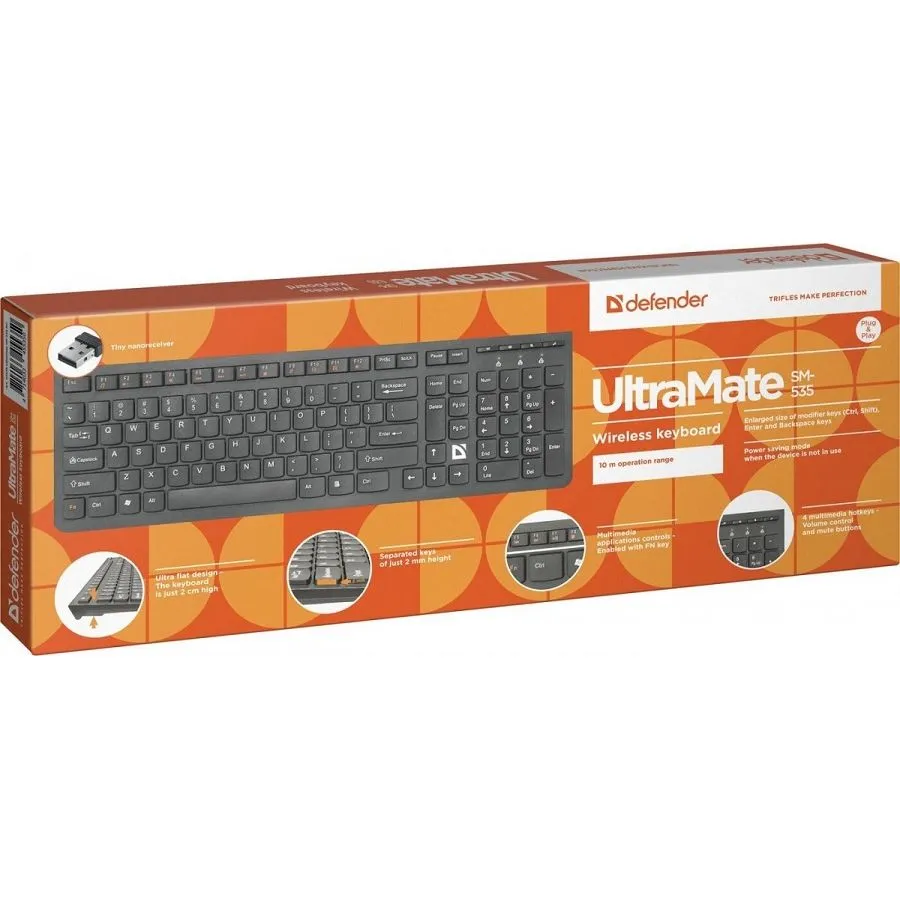 Клавиатура Defender UltraMate SM-535 RU Black USB - фото 3