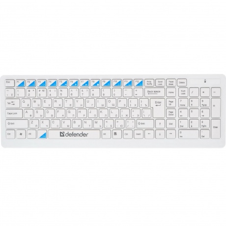 Набор клавиатура+мышь Defender Skyline 895 Nano White USB - фото 1