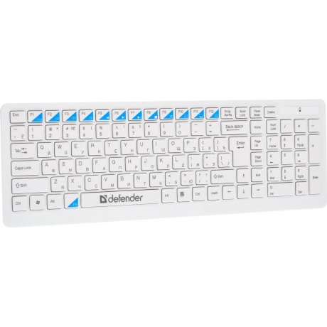 Набор клавиатура+мышь Defender Skyline 895 Nano White USB - фото 2
