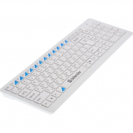Набор клавиатура+мышь Defender Skyline 895 Nano White USB - фото 3