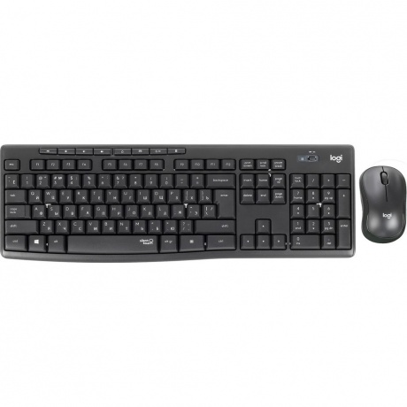 Набор клавиатура+мышь Logitech MK295 Silent Wireless Combo черный - фото 1
