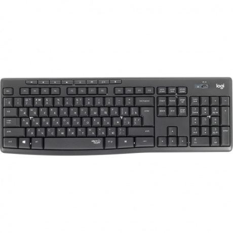 Набор клавиатура+мышь Logitech MK295 Silent Wireless Combo черный - фото 2