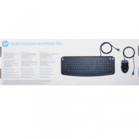 Набор клавиатура+мышь HP Pavilion 200 (9DF28AA) Black - фото 8