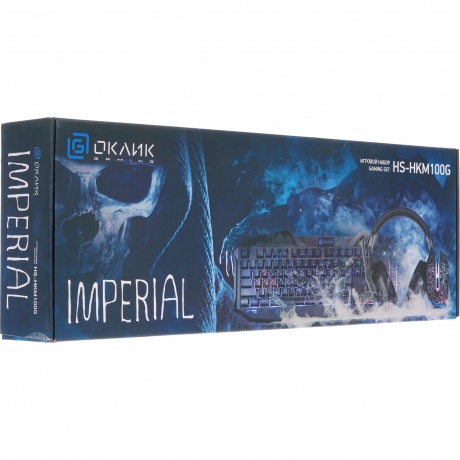 Комлект Oklick HS-HKM100G Imperial черный - фото 17